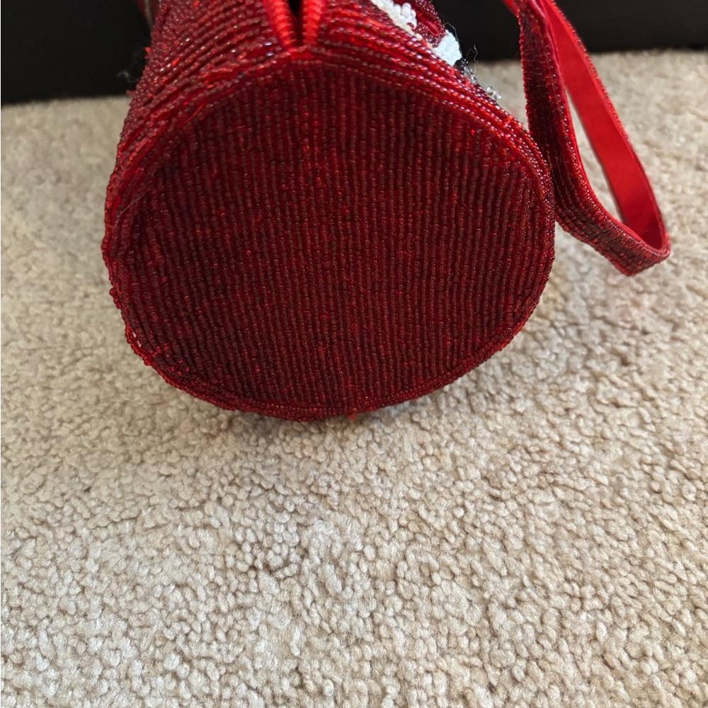 Coca Cola Red Beaded Mini Bag 25th anniversary edition - Picture 7 of 8